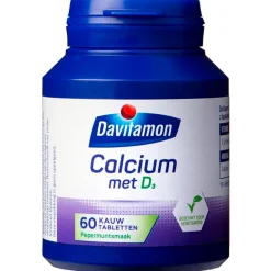 Davitamon Botten En Gewrichten|Vitamines>Calcium met Vitamine D3 Pepermunt Kauwtabletten
