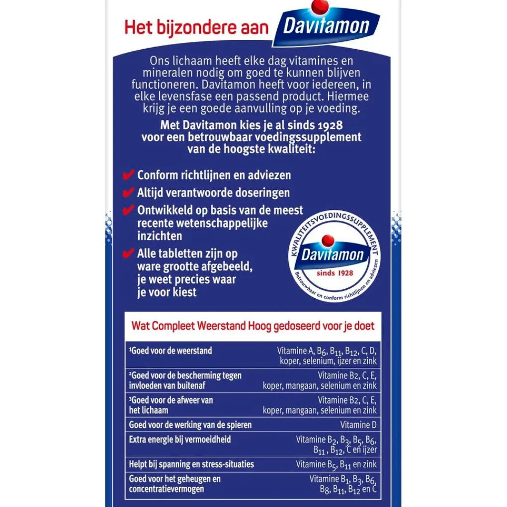 Davitamon Vitamines|Weerstand En Of Energie>Compleet Weerstand Bosvruchten Kauwtabletten