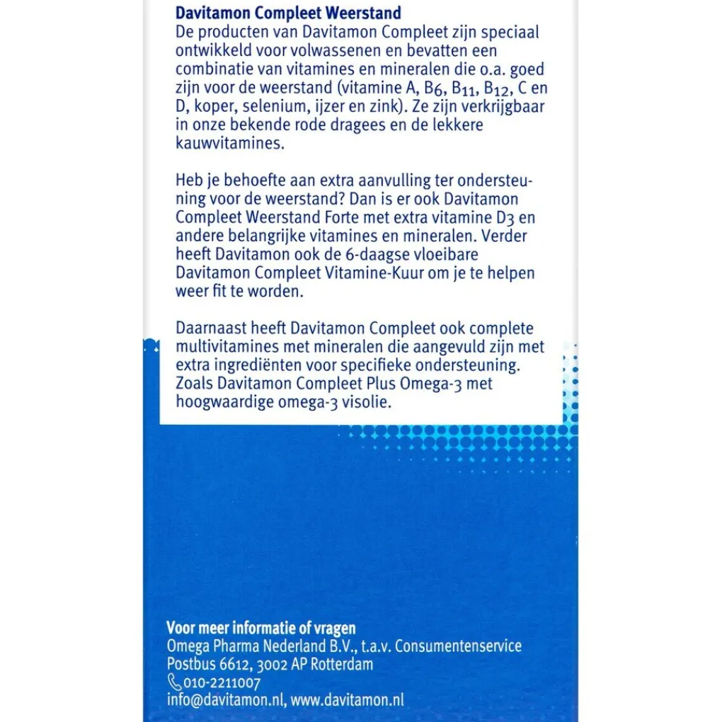 Davitamon Vitamines|Weerstand En Of Energie>Compleet Weerstand Bosvruchten Kauwtabletten