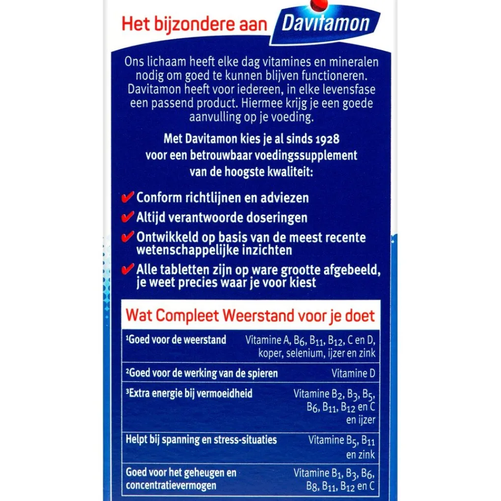 Davitamon Vitamines|Weerstand En Of Energie>Compleet Weerstand Bosvruchten Kauwtabletten