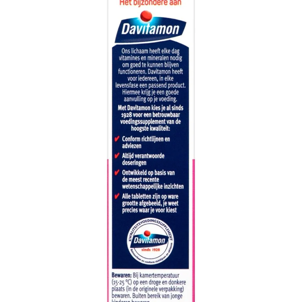 Davitamon Foliumzuur|Zwangerschapssupplementen>Foliumzuur Extra Vitamine D3 Smelttabletten