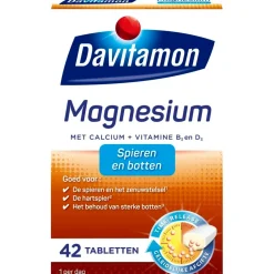 Davitamon Botten En Gewrichten|Mineralen>Magnesium voor Spieren en Botten Tabletten