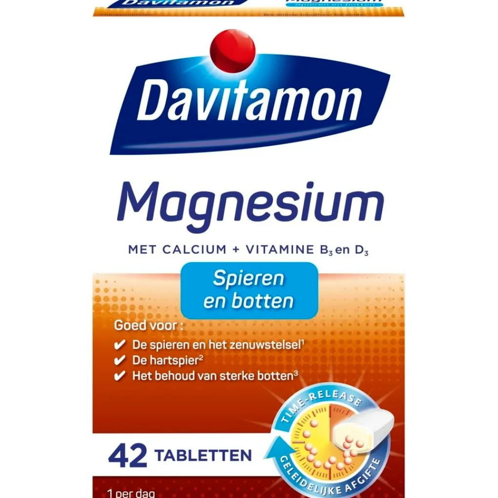 Davitamon Botten En Gewrichten|Mineralen>Magnesium voor Spieren en Botten Tabletten
