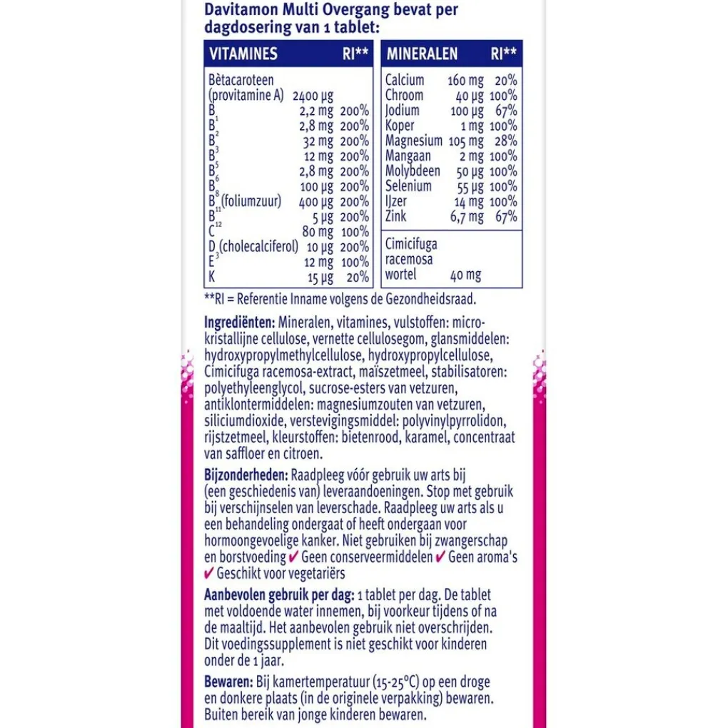 Davitamon Overgang>Multi Overgang All-in-1 Multi Tabletten