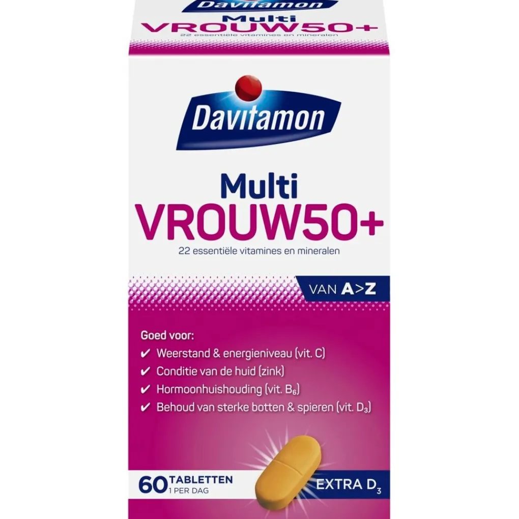 Davitamon Vitamines|Weerstand En Of Energie>Multi Vrouw 50+ Tabletten