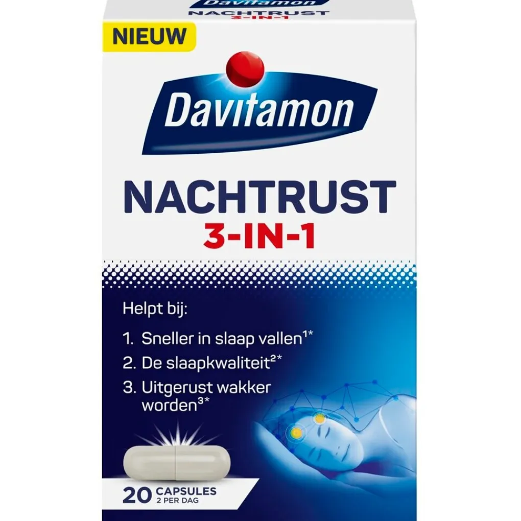 Davitamon Rust En Ontspanning>Nachtrust 3-in-1 Capsules
