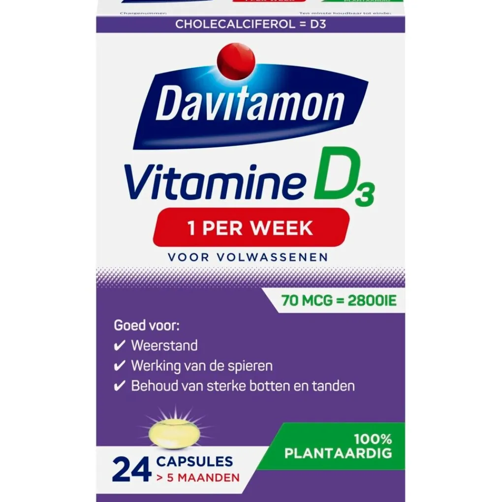 Davitamon Botten En Gewrichten|Vitamines>Vitamine D3 1 Per Week Capsules