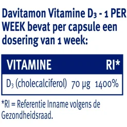 Davitamon Botten En Gewrichten|Vitamines>Vitamine D3 1 Per Week Capsules
