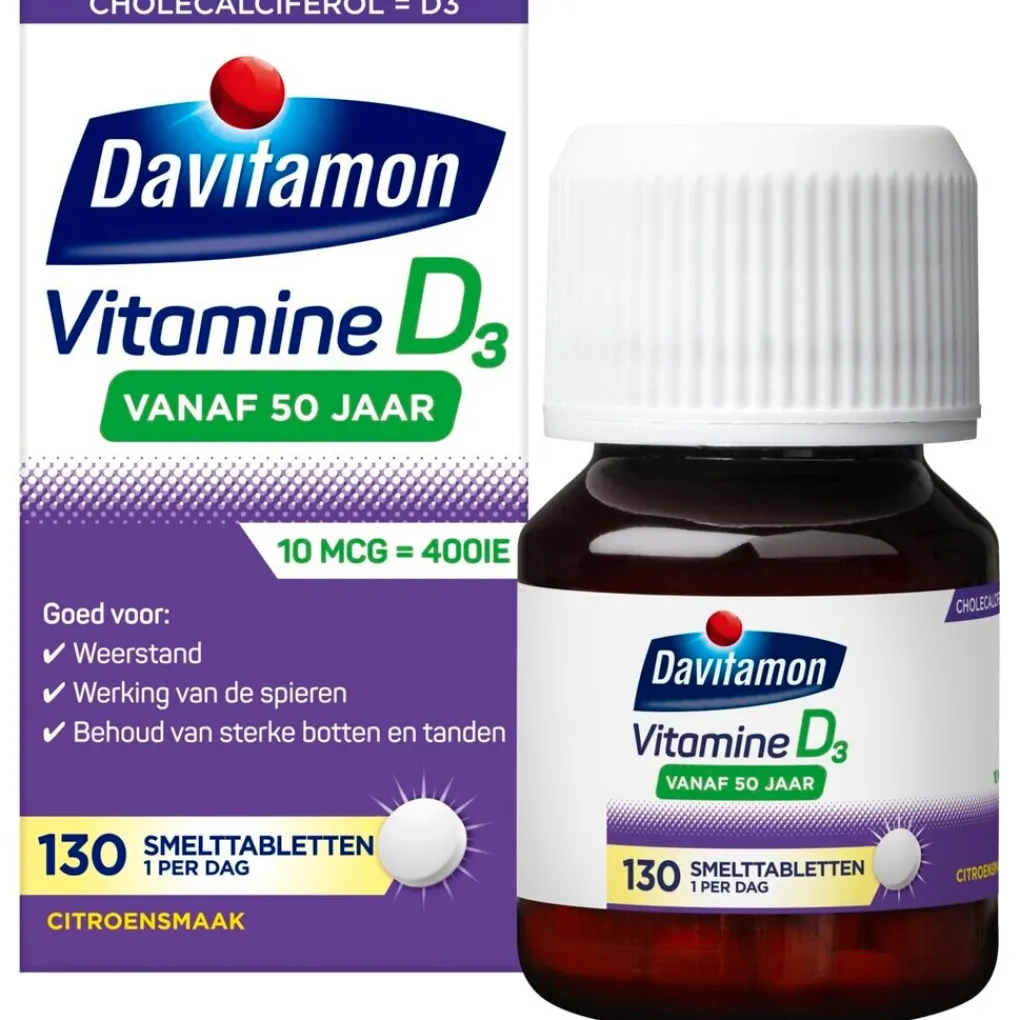 Davitamon Botten En Gewrichten|Vitamines>Vitamine D 50+ Smelttabletten