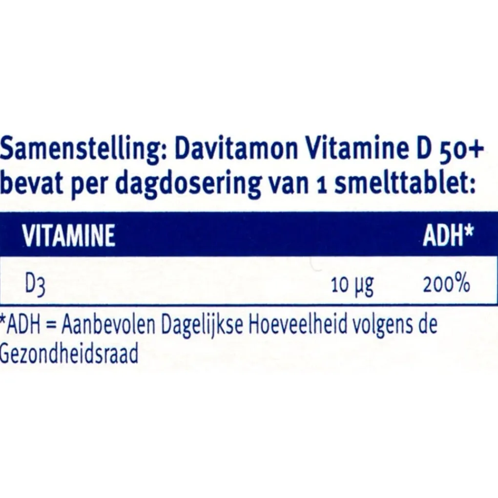 Davitamon Botten En Gewrichten|Vitamines>Vitamine D 50+ Smelttabletten