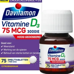 Davitamon Botten En Gewrichten|Vitamines>Vitamine D3 75mcg Smelttabletten
