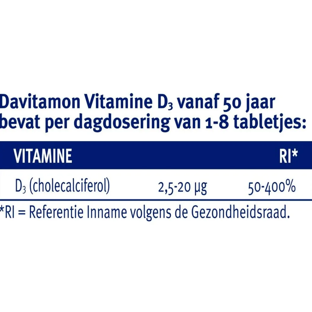 Davitamon Botten En Gewrichten|Vitamines>Vitamine D3 Vanaf 50 Jaar Tabletten