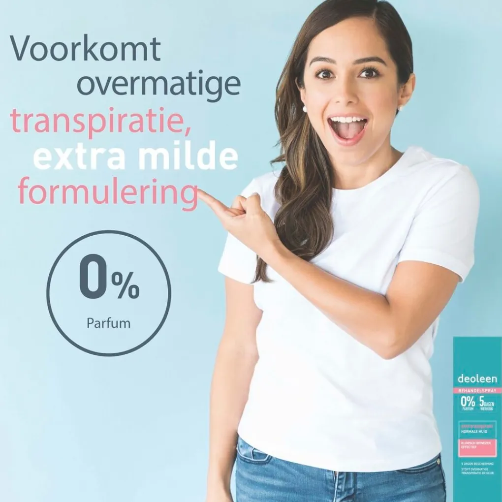 Deoleen Overmatig Transpireren|Deospray>Antitranspirant Behandelspray