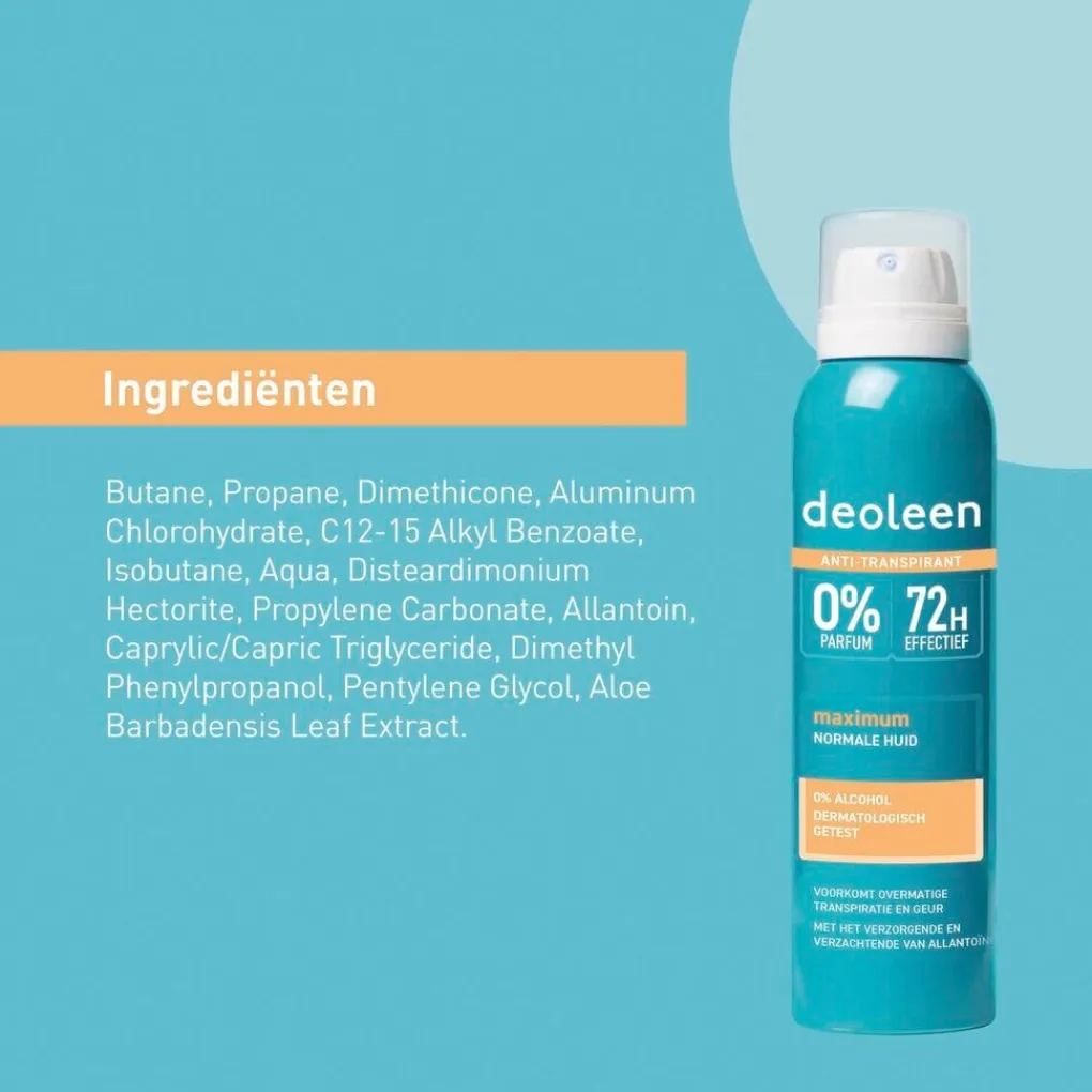 Deoleen Overmatig Transpireren|Deospray>Intense Protect Antitranspirant Spray