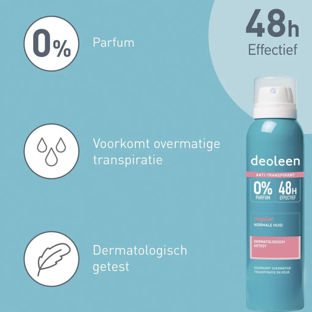 Deoleen Overmatig Transpireren>Regular Antitranspirant Spray