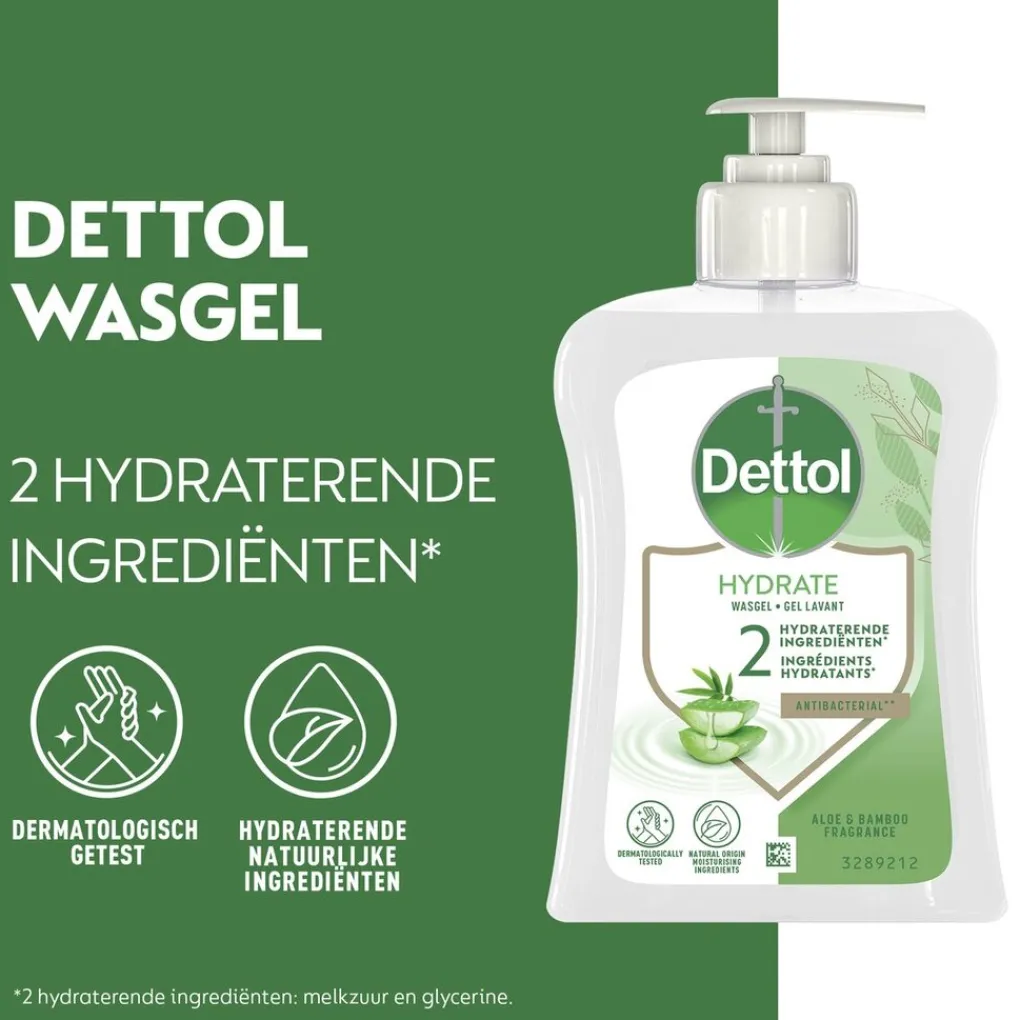 Dettol Handzeep>Aloë Vera Antibacteriële Wasgel