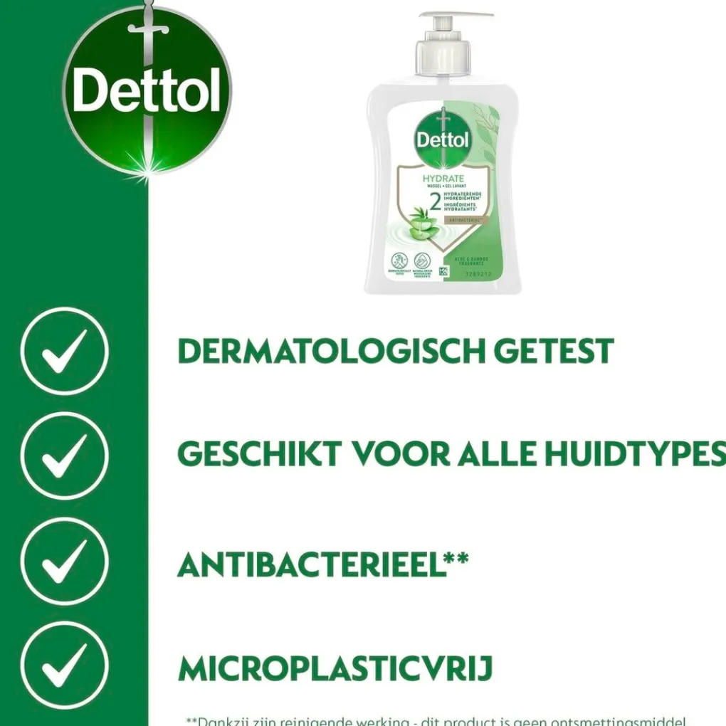 Dettol Handzeep>Aloë Vera Antibacteriële Wasgel