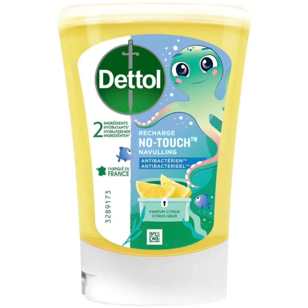 Dettol Handzeep Navulling|Handzeep>No-Touch Kids Citrus Antibacteriële Tonic Handzeep Navulling