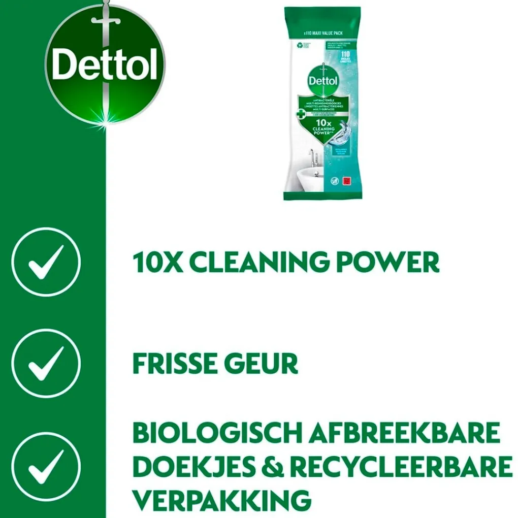 Dettol Schoonmaakmiddelen>Oceaan Reinigingsdoekjes