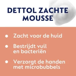 Dettol Handzeep>Orchidee & Vanille Zachte Mousse Antibacteriële Handzeep