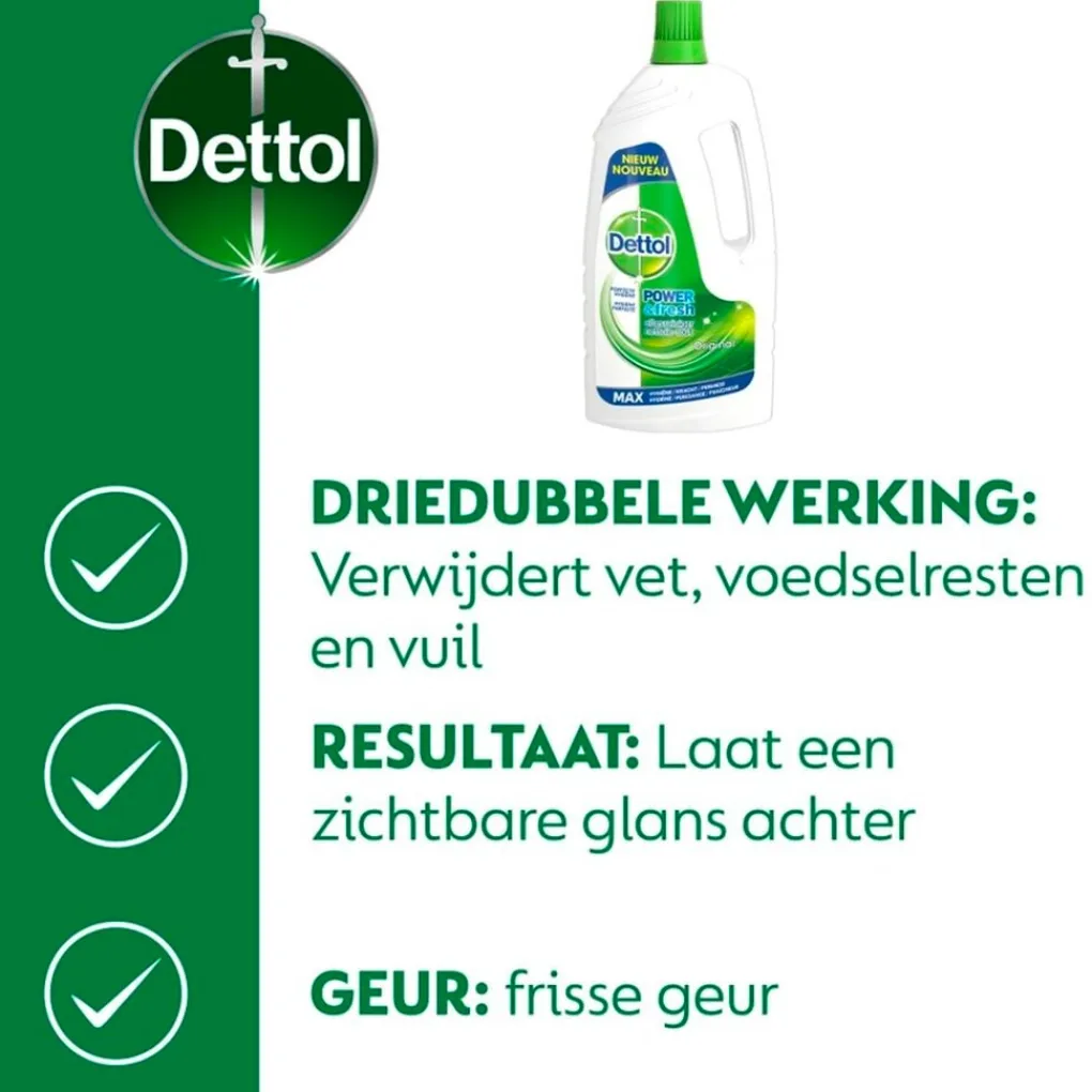 Dettol Schoonmaakmiddelen>Power & Fresh Original Allesreiniger