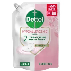 Dettol Handzeep Navulling|Handzeep>Sensitive Antibacteriële Wasgel Navulling