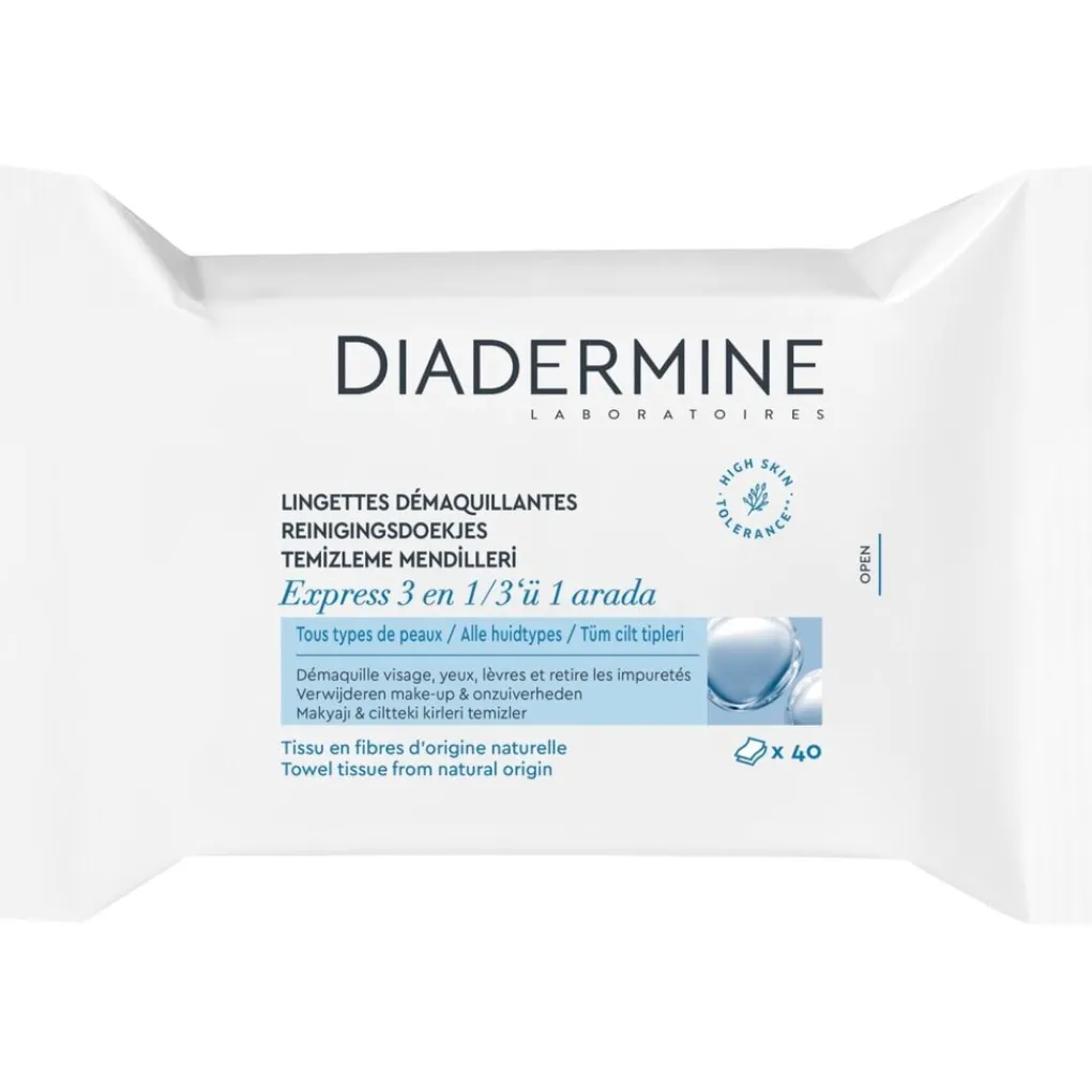 Diadermine Gezichtsreiniging>Express 3-In-1 Reinigingsdoekjes