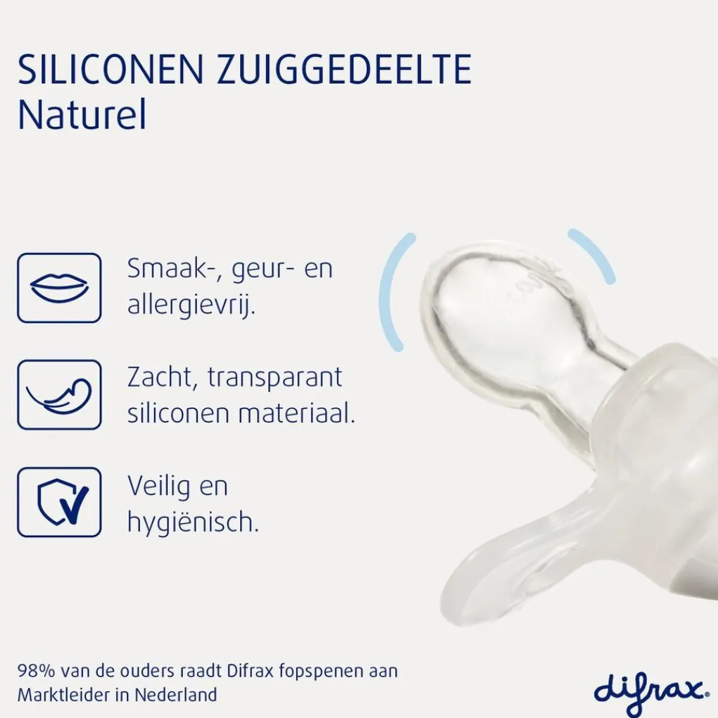 Difrax Fopspenen>Natural 20+M Fopspeen