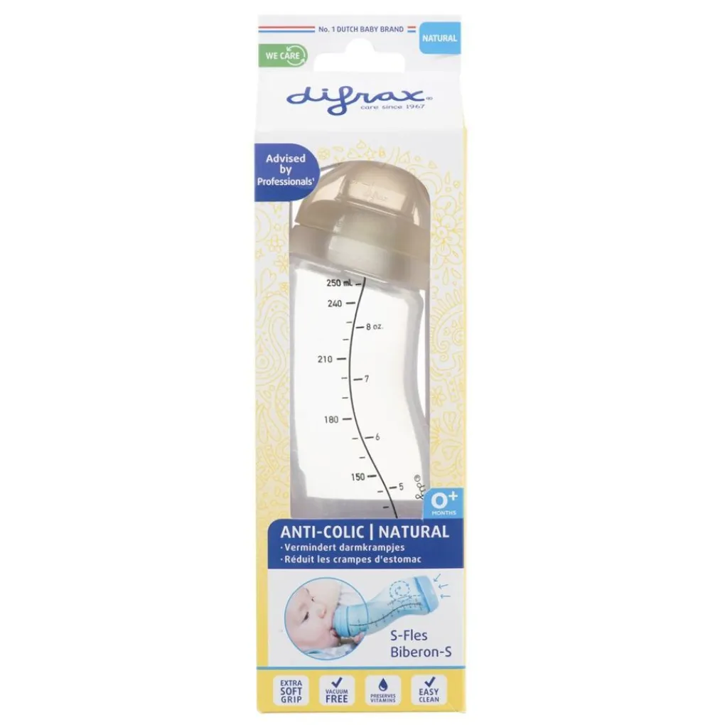 Difrax Babyflesjes>Natural 0+M S-Fles