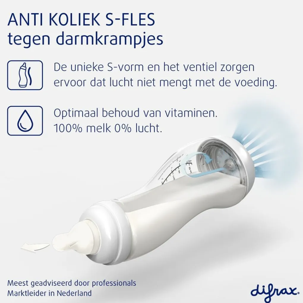 Difrax Babyflesjes>Natural 0+M S-Fles