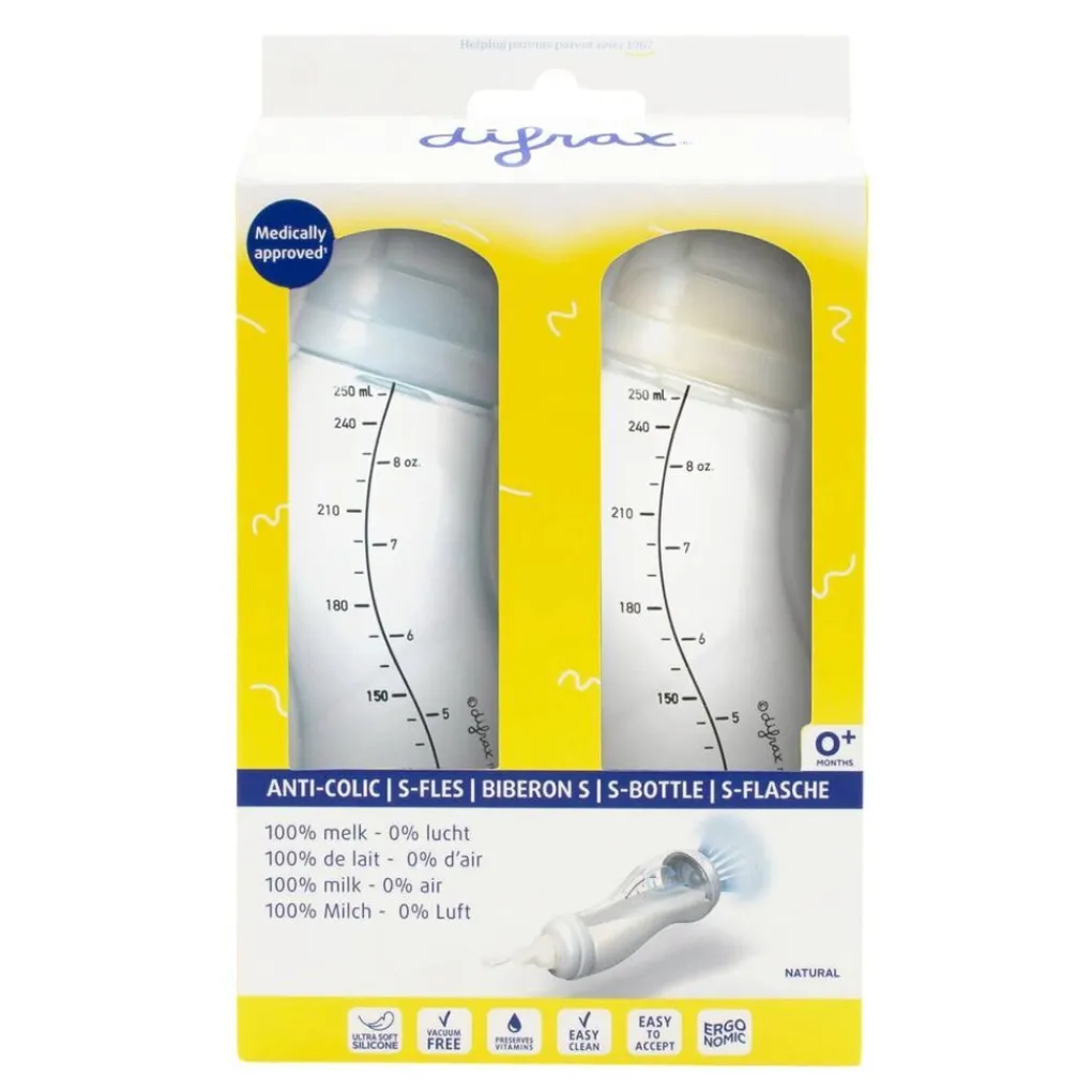 Difrax Babyflesjes>Natural 0+M S-Fles