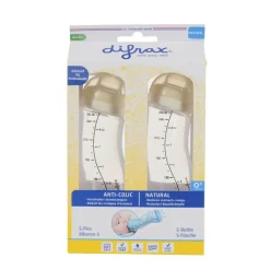 Difrax Babyflesjes>Natural 0+M S-Fles 2-Pak