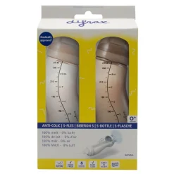 Difrax Babyflesjes>Natural 0+M S-Fles 2-Pak