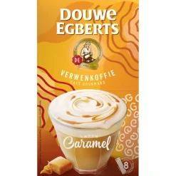 Douwe Egberts Koffie>Latte Caramel Oploskoffie
