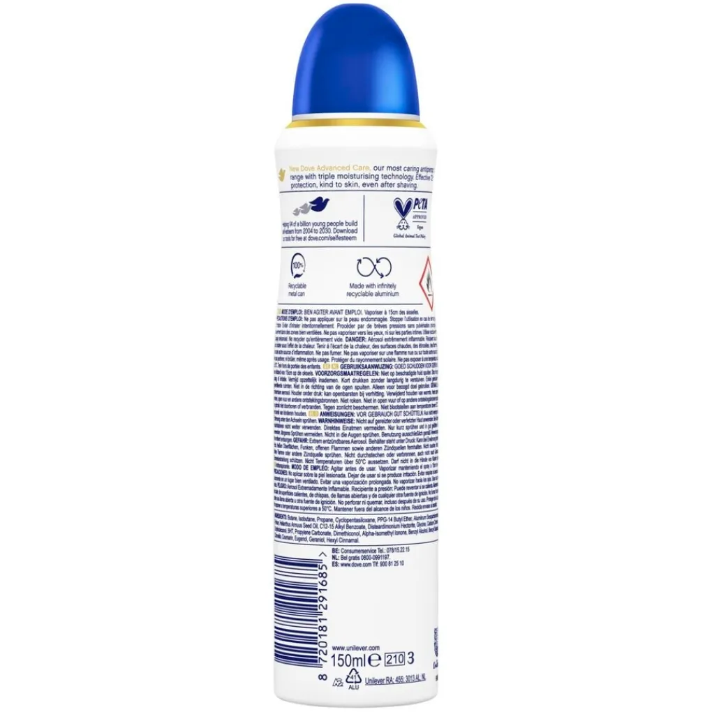 Dove Deospray>Advanced Care Antitranspirant Original Deodorant Spray