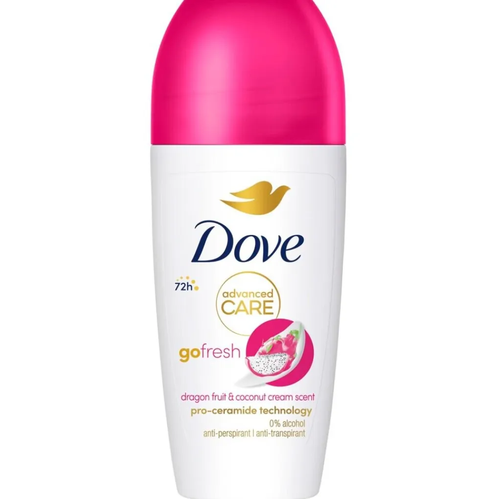 Dove Deoroller>Advanced Care Go Fresh Dragon Fruit & Coconut Cream Antitranspirant Deodorant Roller