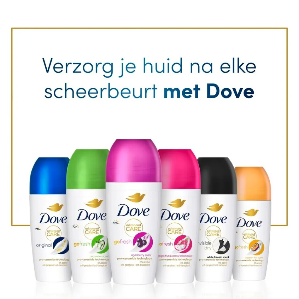 Dove Deoroller>Advanced Care Go Fresh Dragon Fruit & Coconut Cream Antitranspirant Deodorant Roller