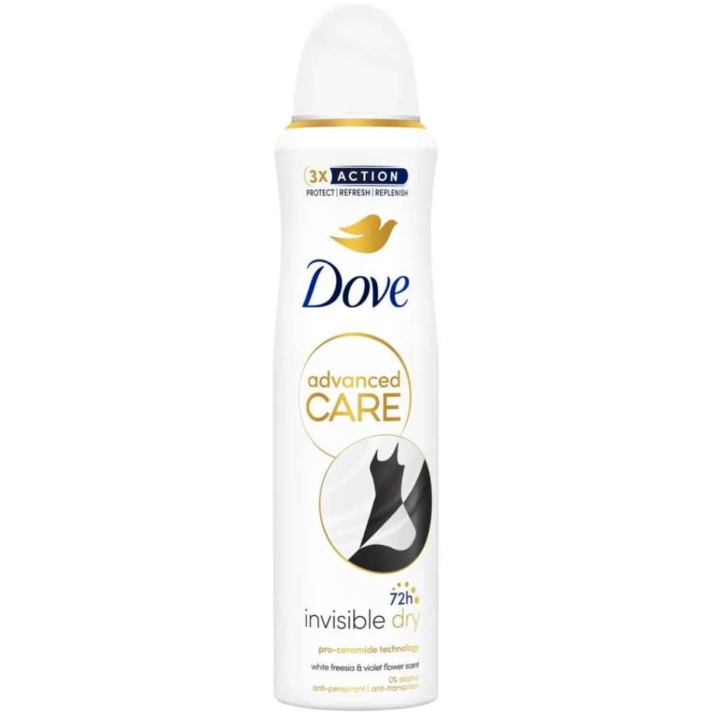 Dove Deospray>Advanced Care Invisible Dry Antitranspirant Deodorant Spray