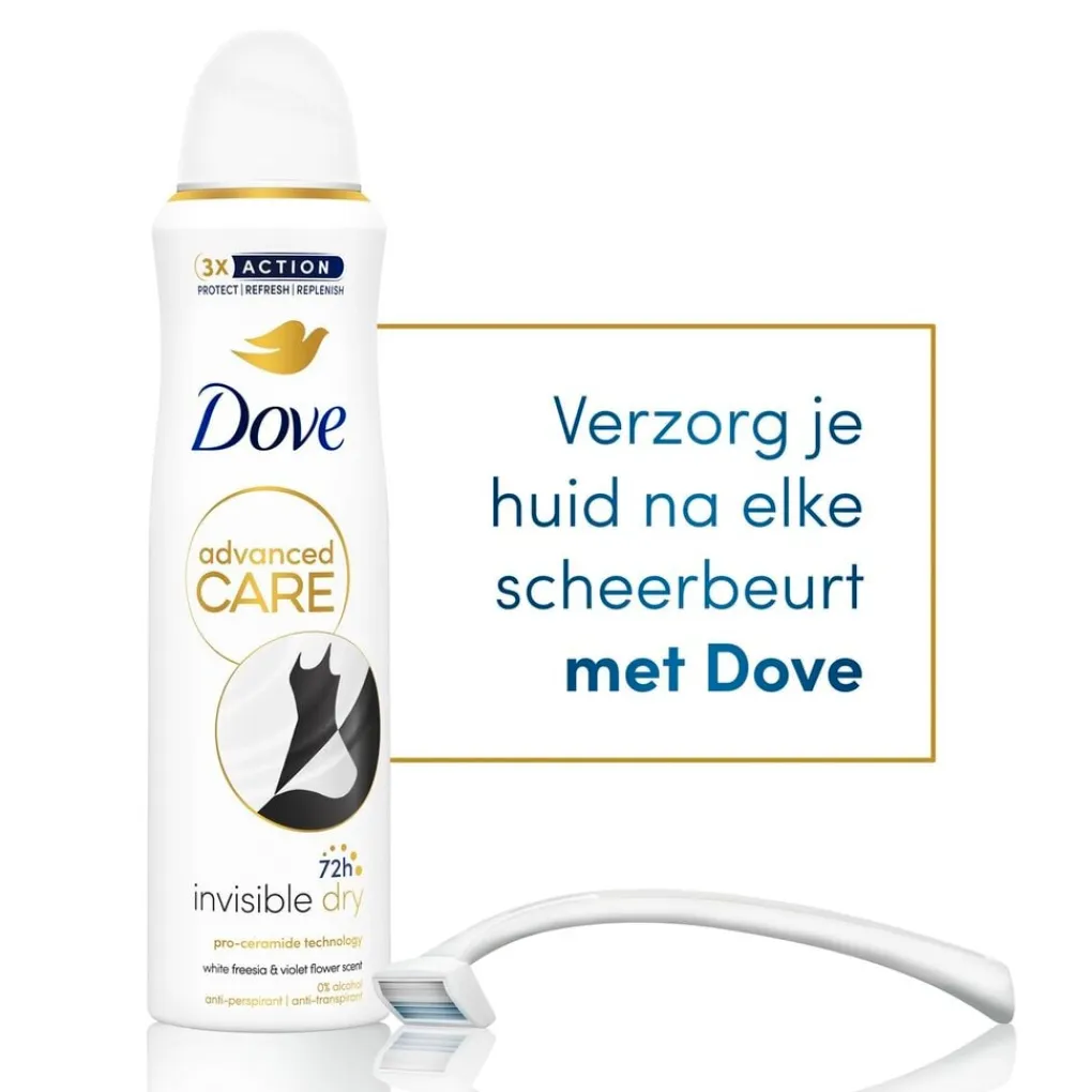 Dove Deospray>Advanced Care Invisible Dry Antitranspirant Deodorant Spray