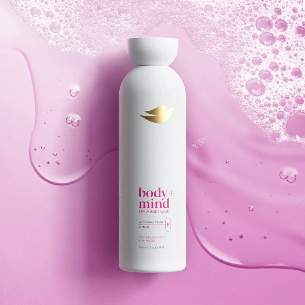 Dove Douchegel>Body+Mind Dragon Fruit & Primrose Oil Douchegel