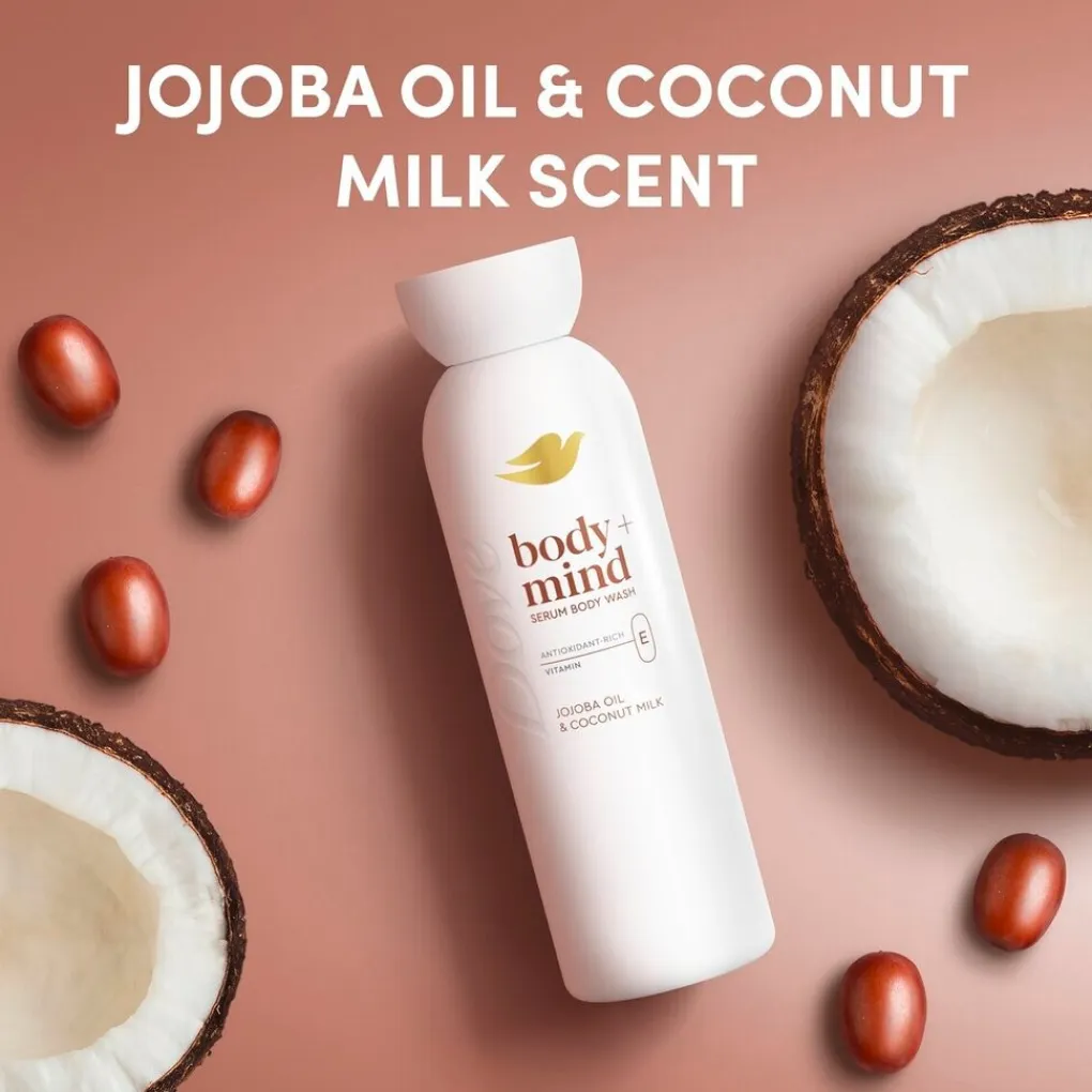 Dove Douchegel>Body+Mind Jojoba Oil & Coconut Milk Douchegel