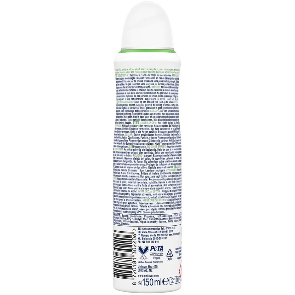 Dove Deospray>Cucumber & Green Tea Deodorant