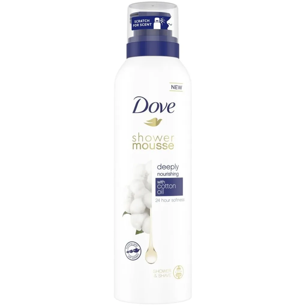 Dove Doucheschuim>Deeply Nourishing Cotton Oil Shower Mousse