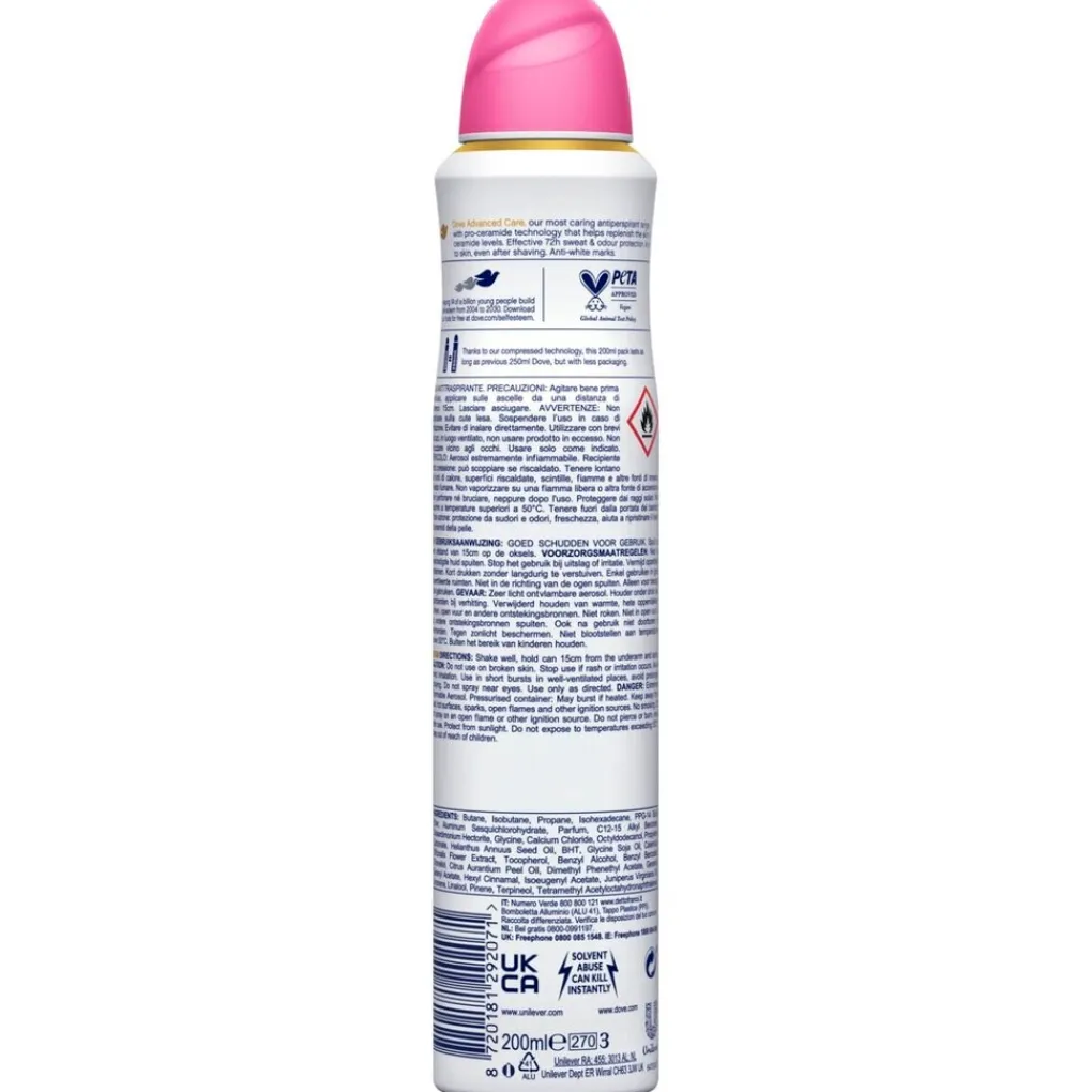 Dove Deospray>Invisible Care Floral Touch Deodorant Spray