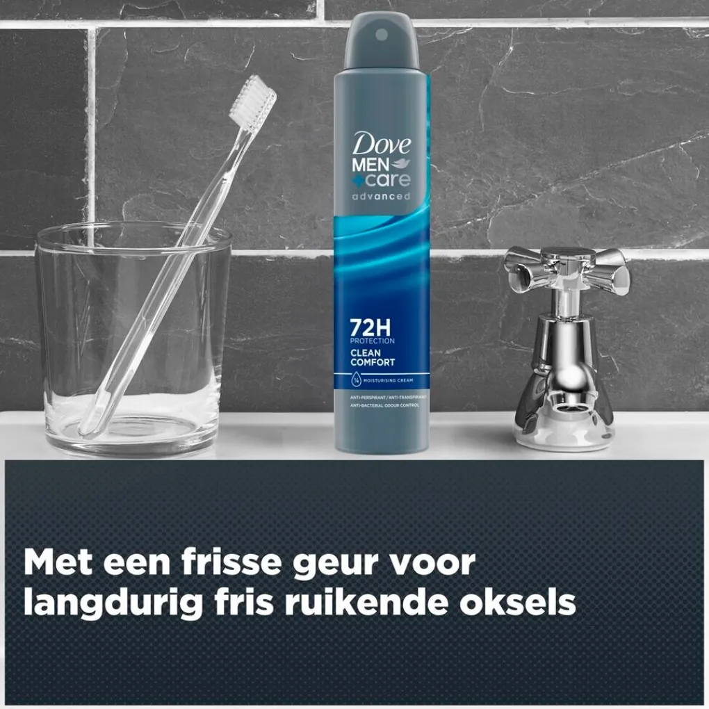 Dove Men Deospray>+Care Advanced Clean Comfort Antitranspirant Spray