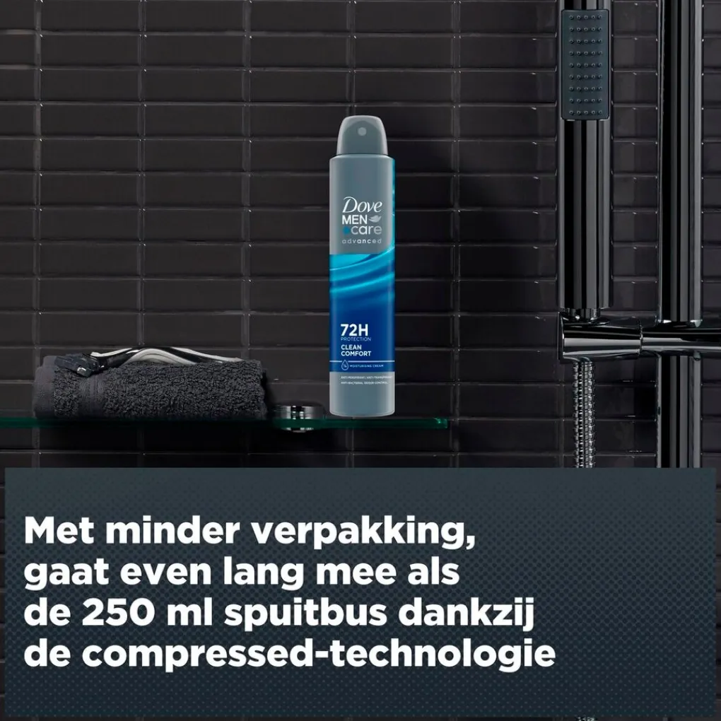 Dove Men Deospray>+Care Advanced Clean Comfort Antitranspirant Spray