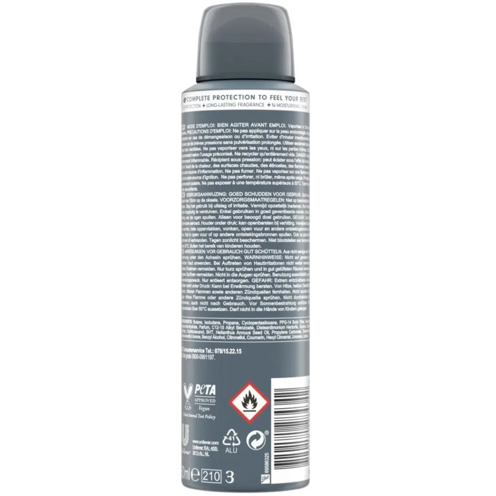 Dove Men Deospray>+Care Advanced Invisible Dry Antitranspirant Deodorant Spray