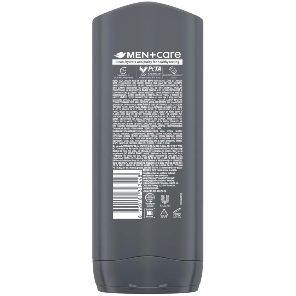 Dove Men Douchegel>+Care Clean Comfort Douchegel