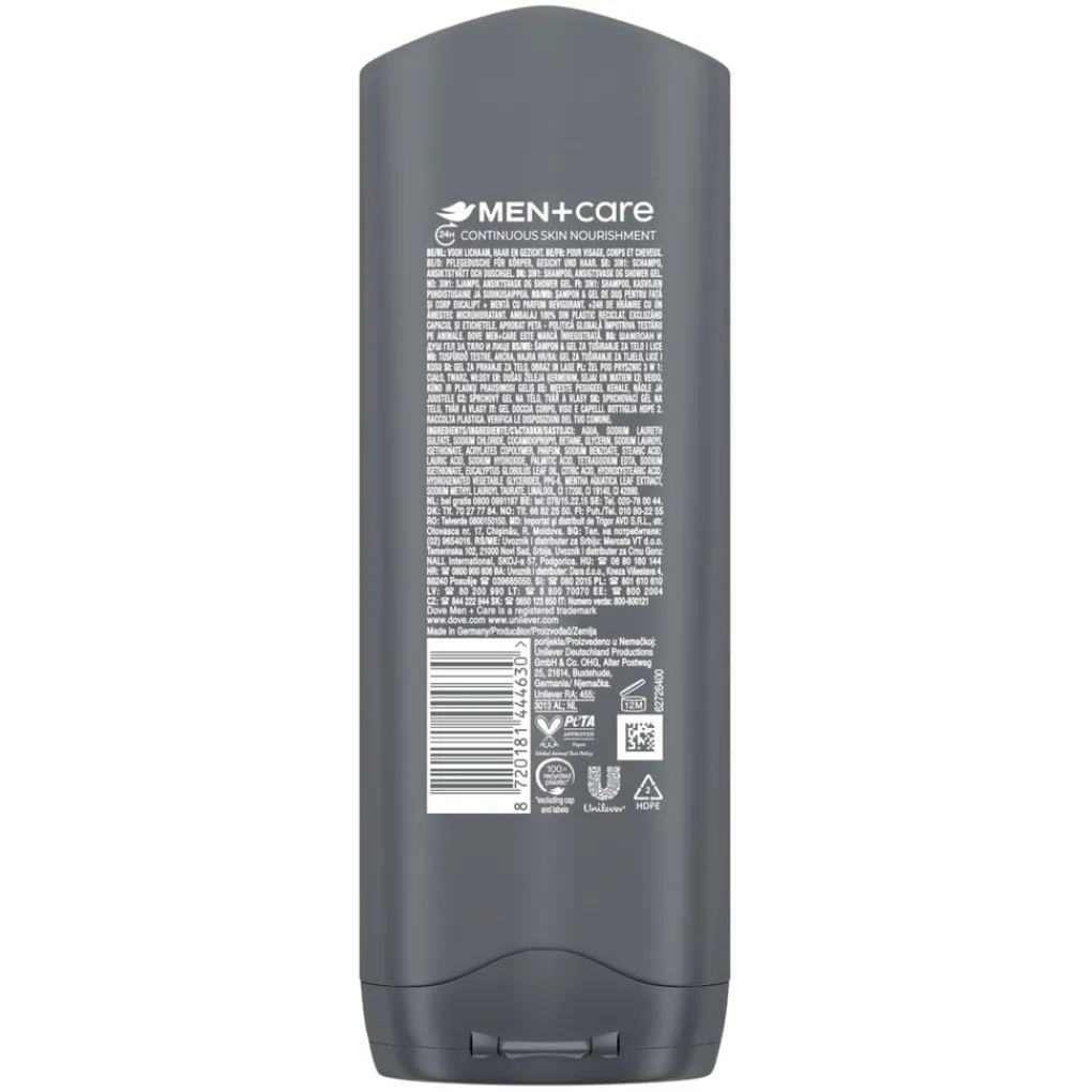 Dove Men Douchegel>+Care Eucalyptus + Mint Douchegel