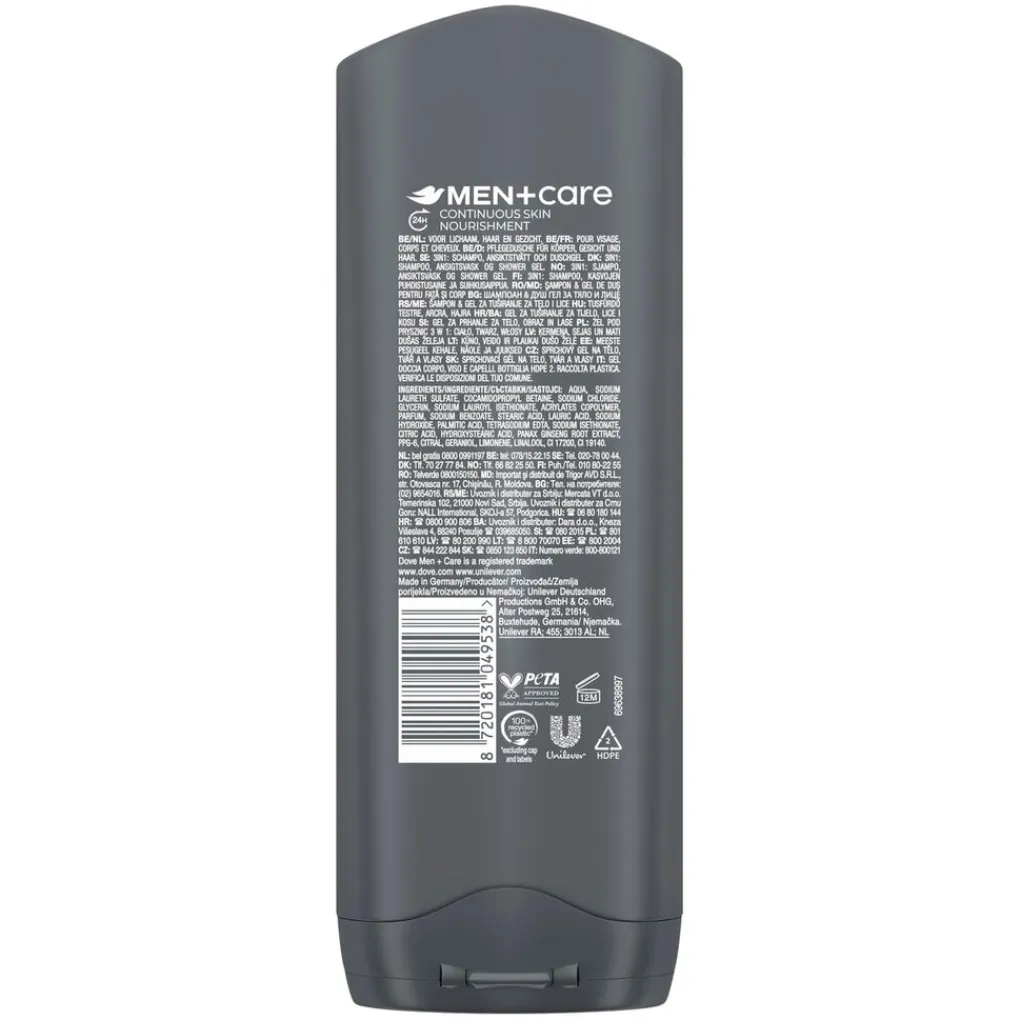Dove Men Douchegel>+Care Sportcare 3-in-1 Douchegel